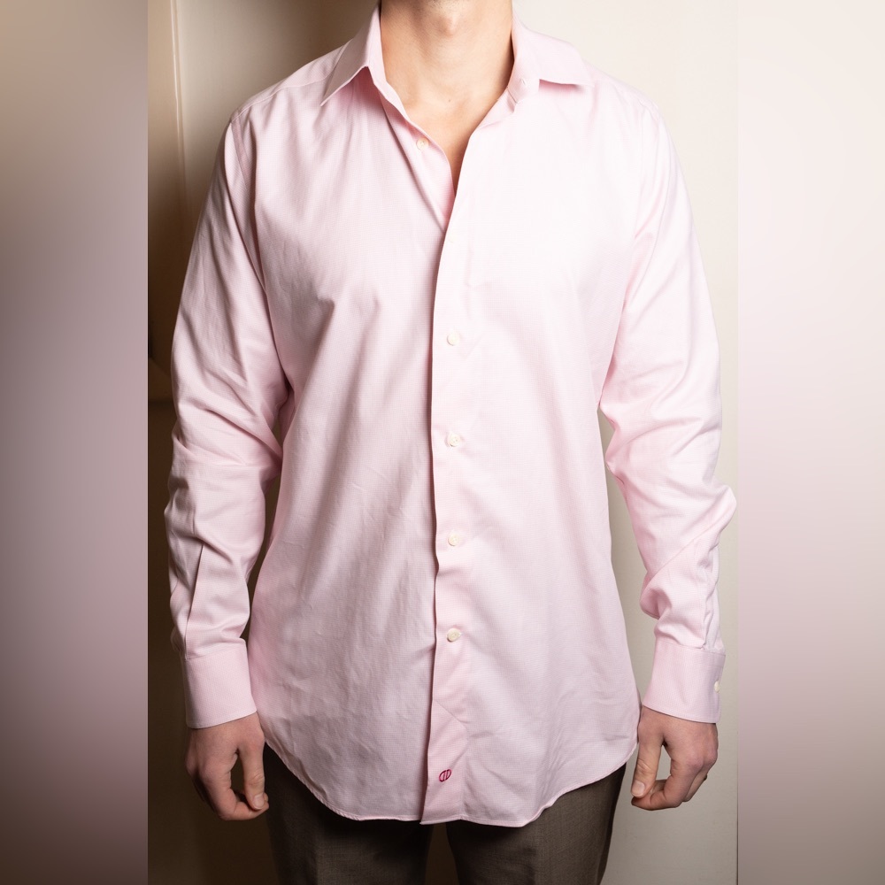David Donahue Men’s Trim Dress Shirt